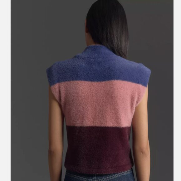 Brand New Maeve Colourblock Eyelash Sweater Vest - Picture 2 of 11